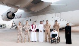 载有救援物资的卡塔尔飞机首次抵达大马士革机场