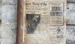 1937年的《每日回声报》在西门屋顶被发现